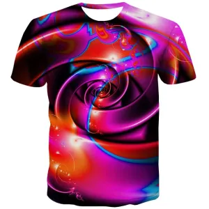 abstract t shirt  personality tee top  fun geometric colorful art art costume Casual men