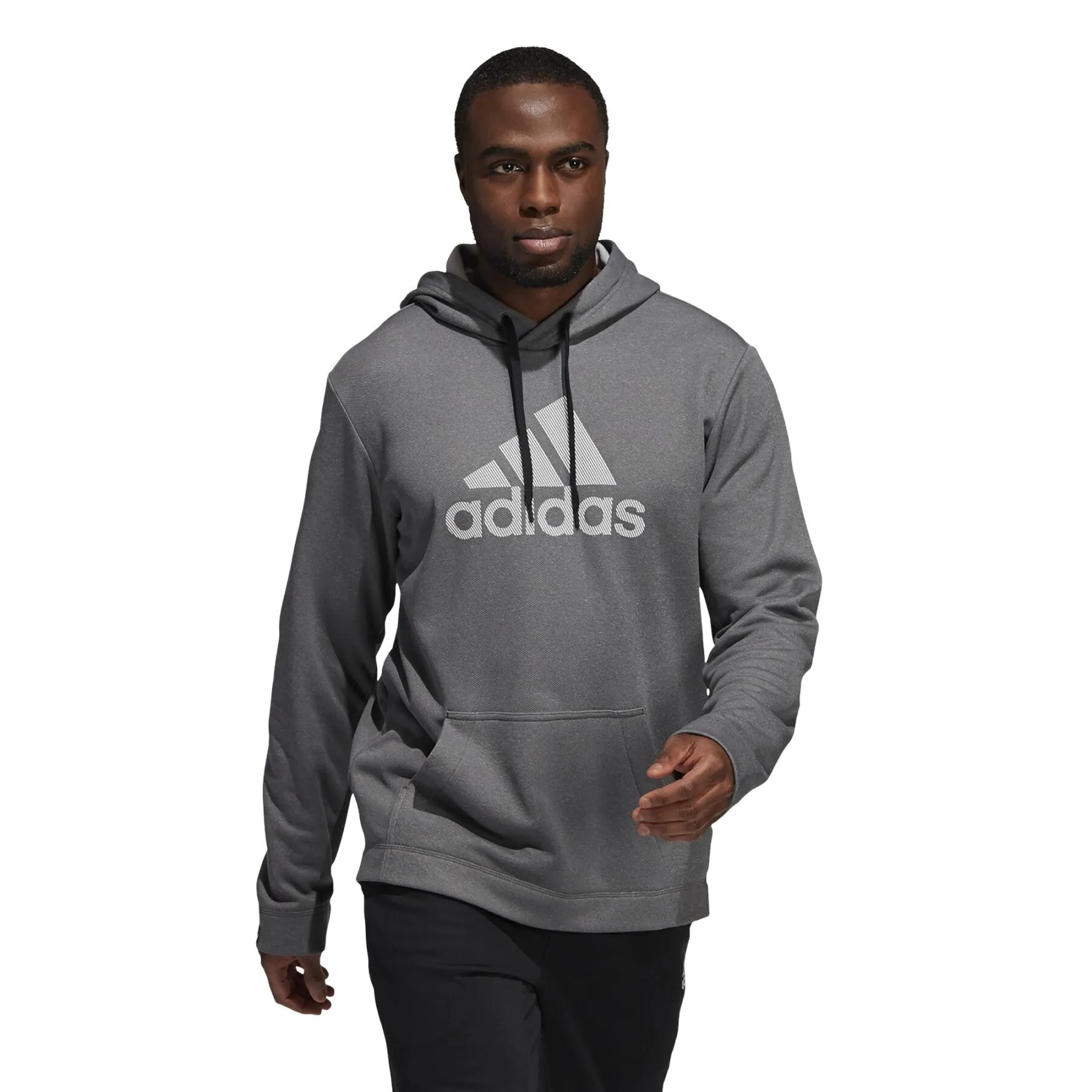 adidas Men’s Game and Go Pullover Hoodie GT0057 GREY/WHITE