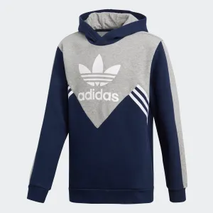 Adidas Originals Trefoil Boys Grade School Hoodie Navy/Medium Grey Heather