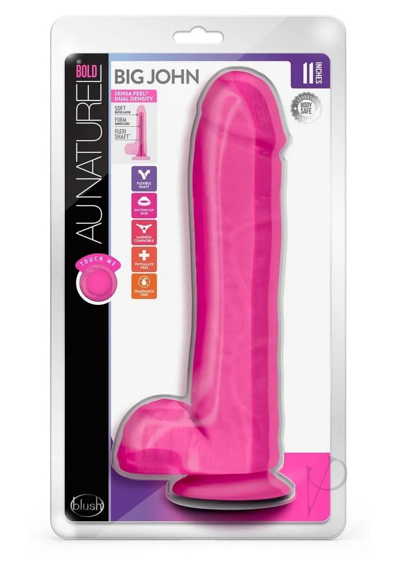 Au Naturel Bold Big John 11 Dildo Pink