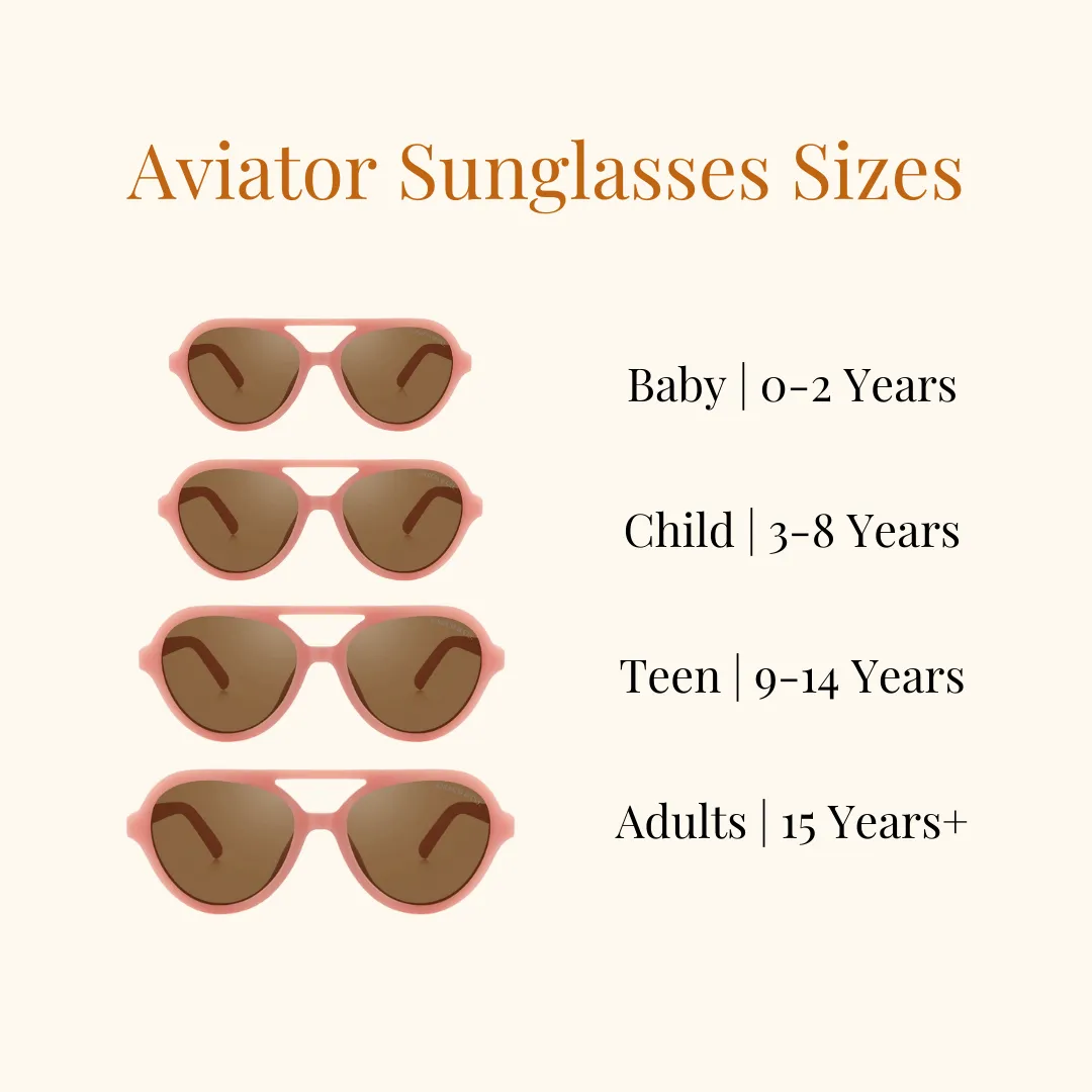 AVIATOR : SEMI-BENDABLE & POLARIZED SUNGLASSES | SUNSET