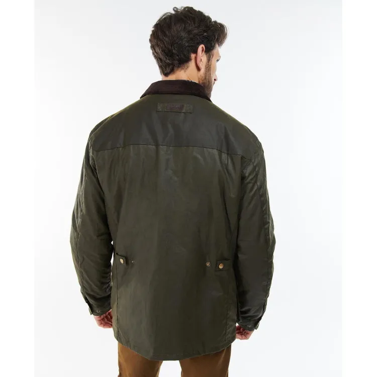 Barbour Findon Wax Jacket - Archive Olive Size Small