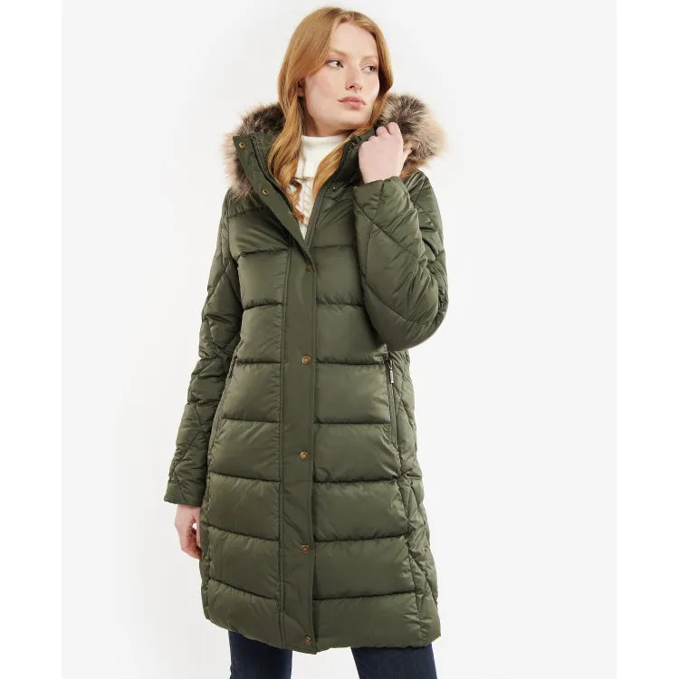 Barbour Ladies Daffodil Quilt Jacket - Olive