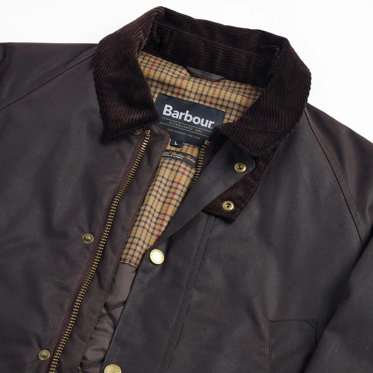 Barbour Stratford Tattersall Wax Jacket - Rustic