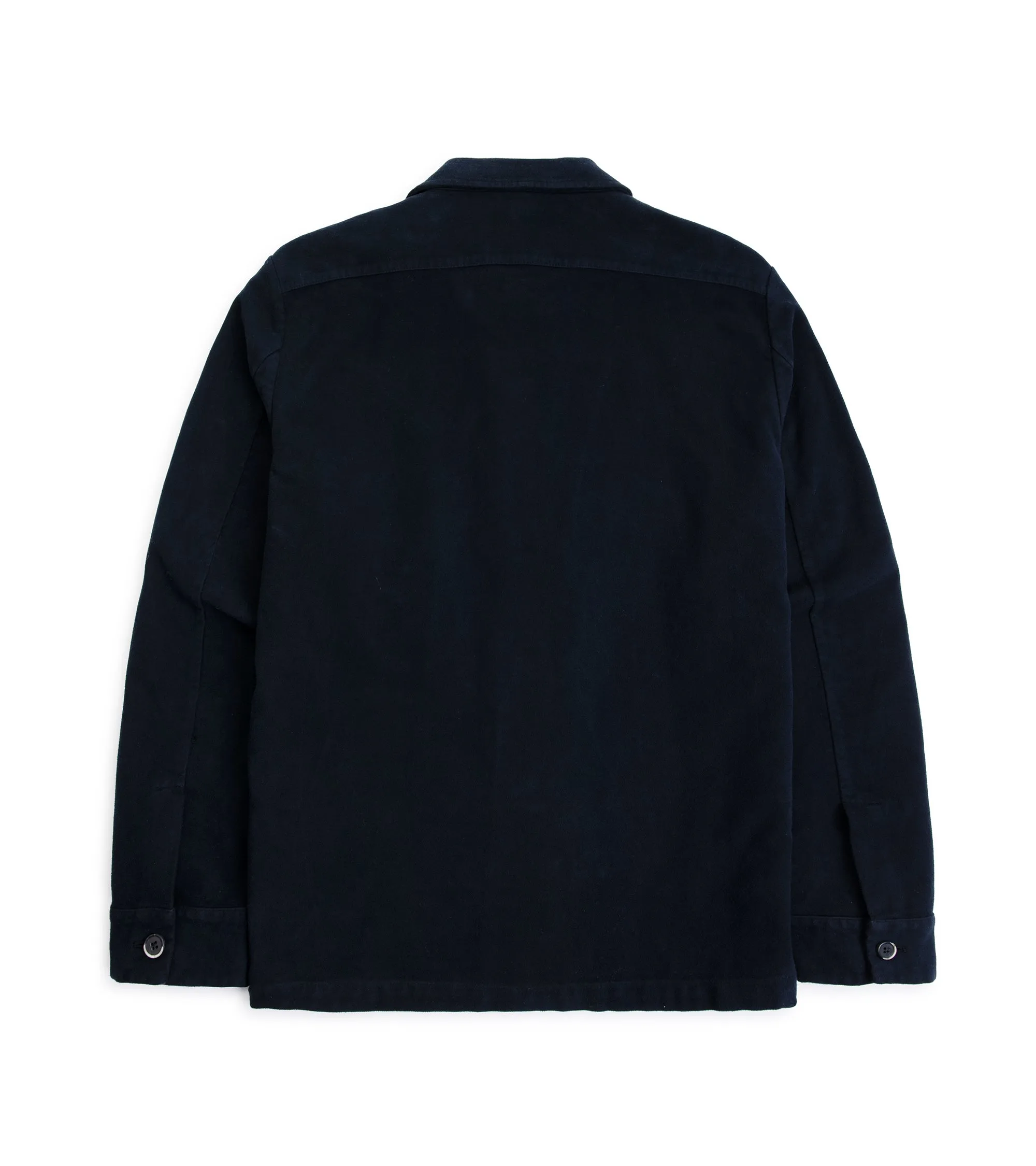 Barena Cedrone Garzada Moleskin Overshirt: Navy