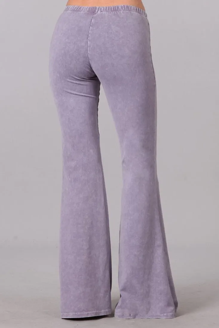 Bell Bottoms Yoga Stretch Pants Denim Lilac