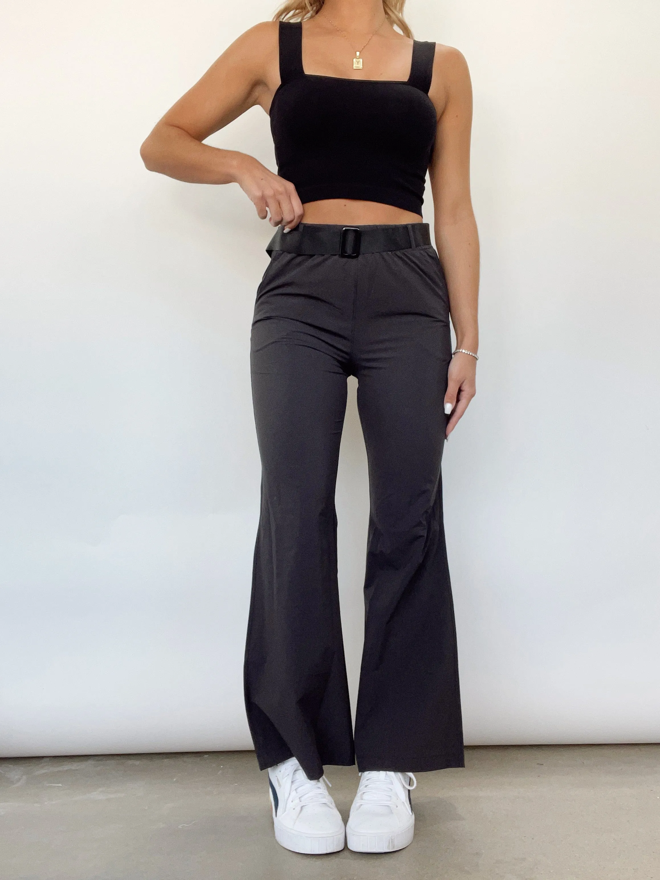 Belted Flare Pant