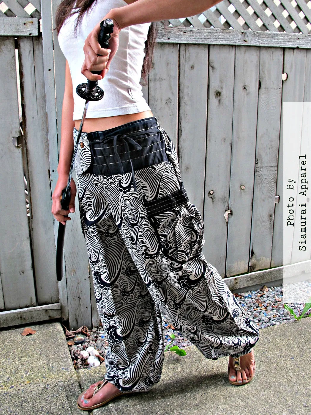 Big Waves Black Comfy Pants