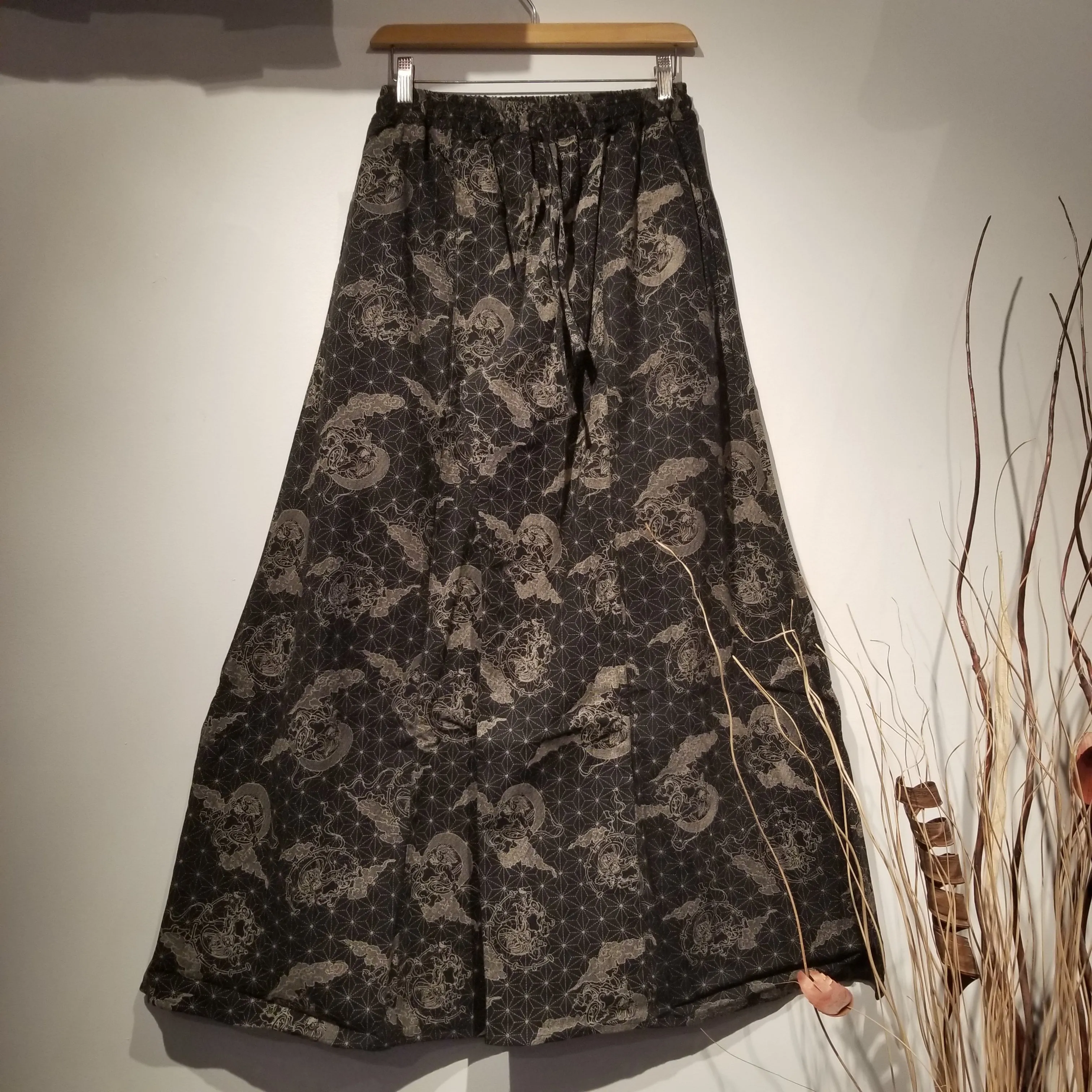 Black Fujin 風神 & Raijin 雷神 Palazzo Pants