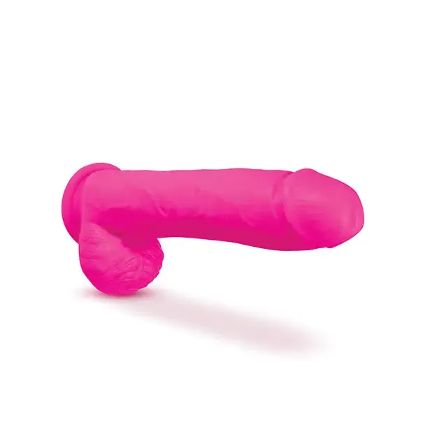 Blush Au Naturel Bold Big John 11 in. Posable Dual Density Dildo with Balls & Suction Cup Pink