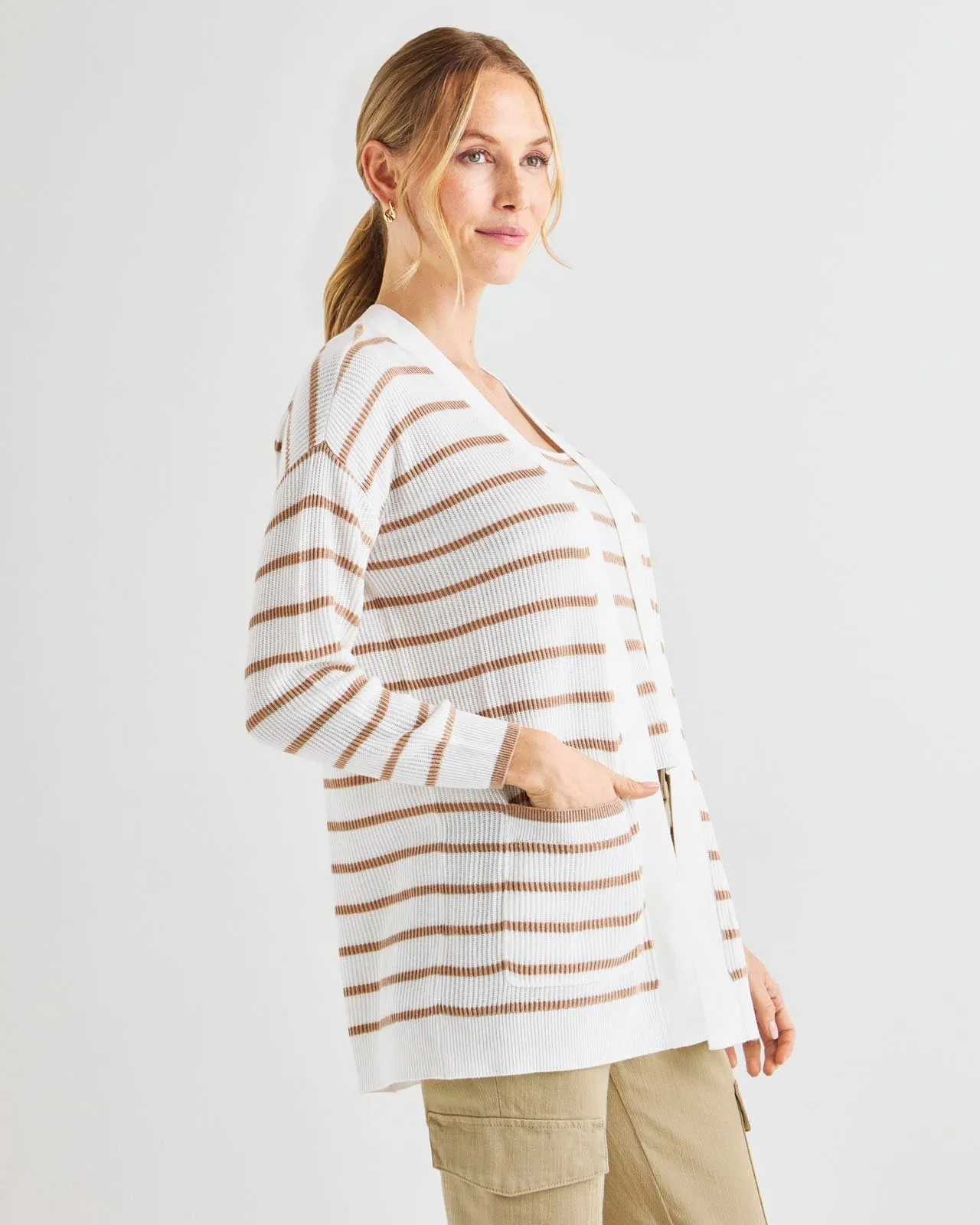 Cashblend Luna Stripe Cardigan