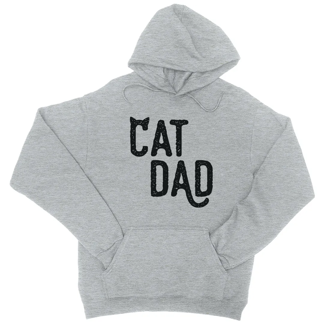 Cat Dad Unisex Fleece Hoodie Charming Cute Silly Fun Pet Dad Gift