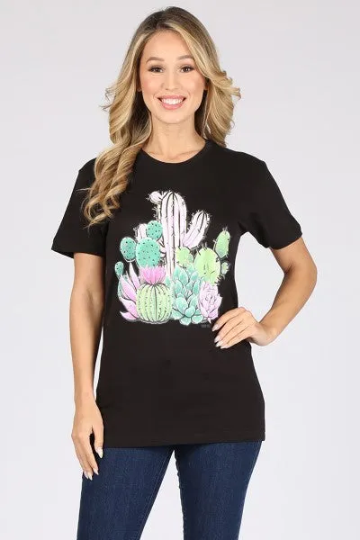 CH PINK CACTUS- BLACK