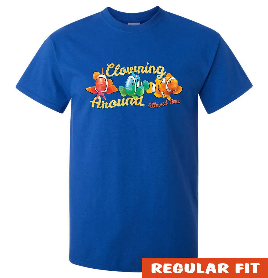 Clowning Around Clownfish Adults T-Shirt (Royal Blue)