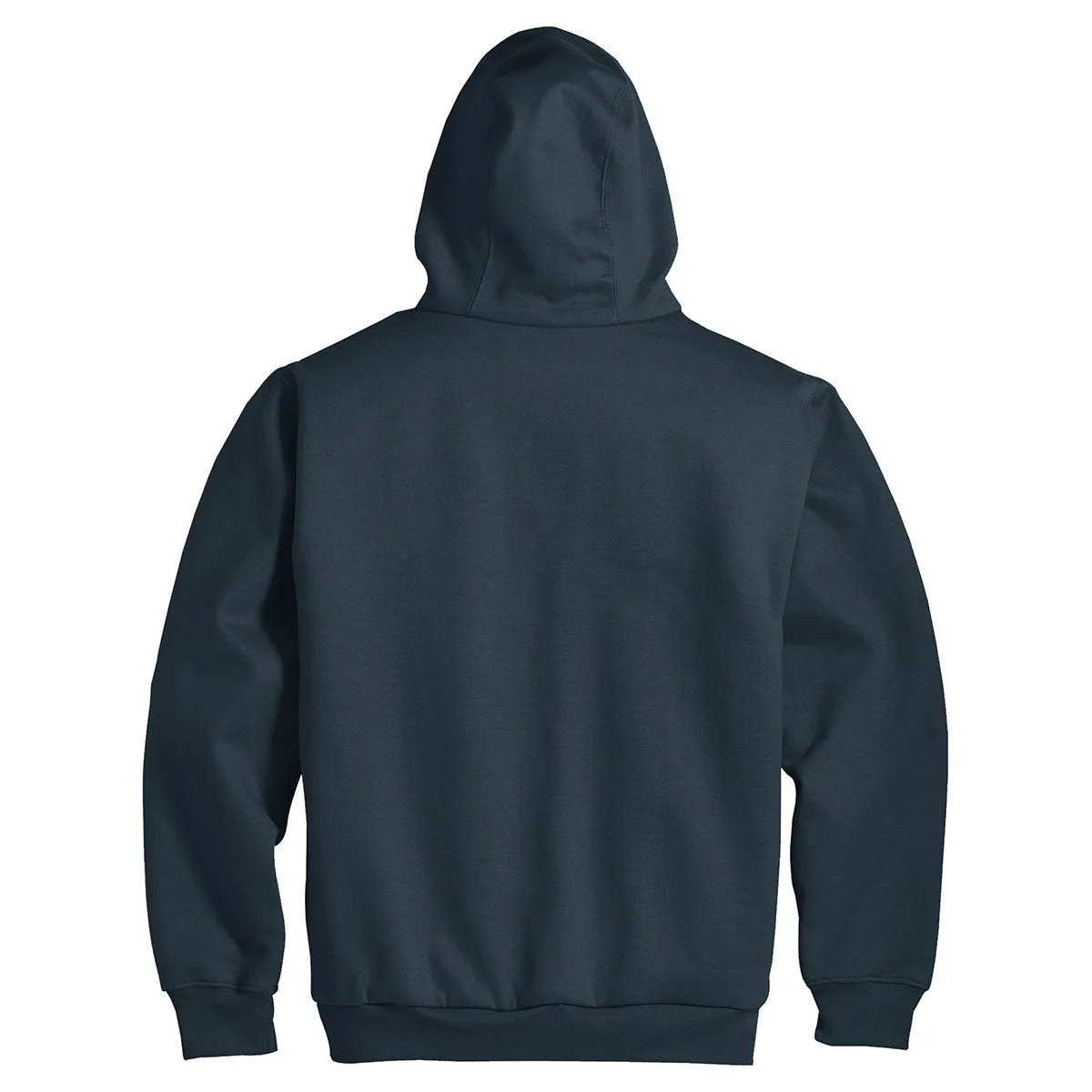 CornerStone Men's Navy Heavyweight Full-Zip Hooded Sweatshirt with Thermal Lining