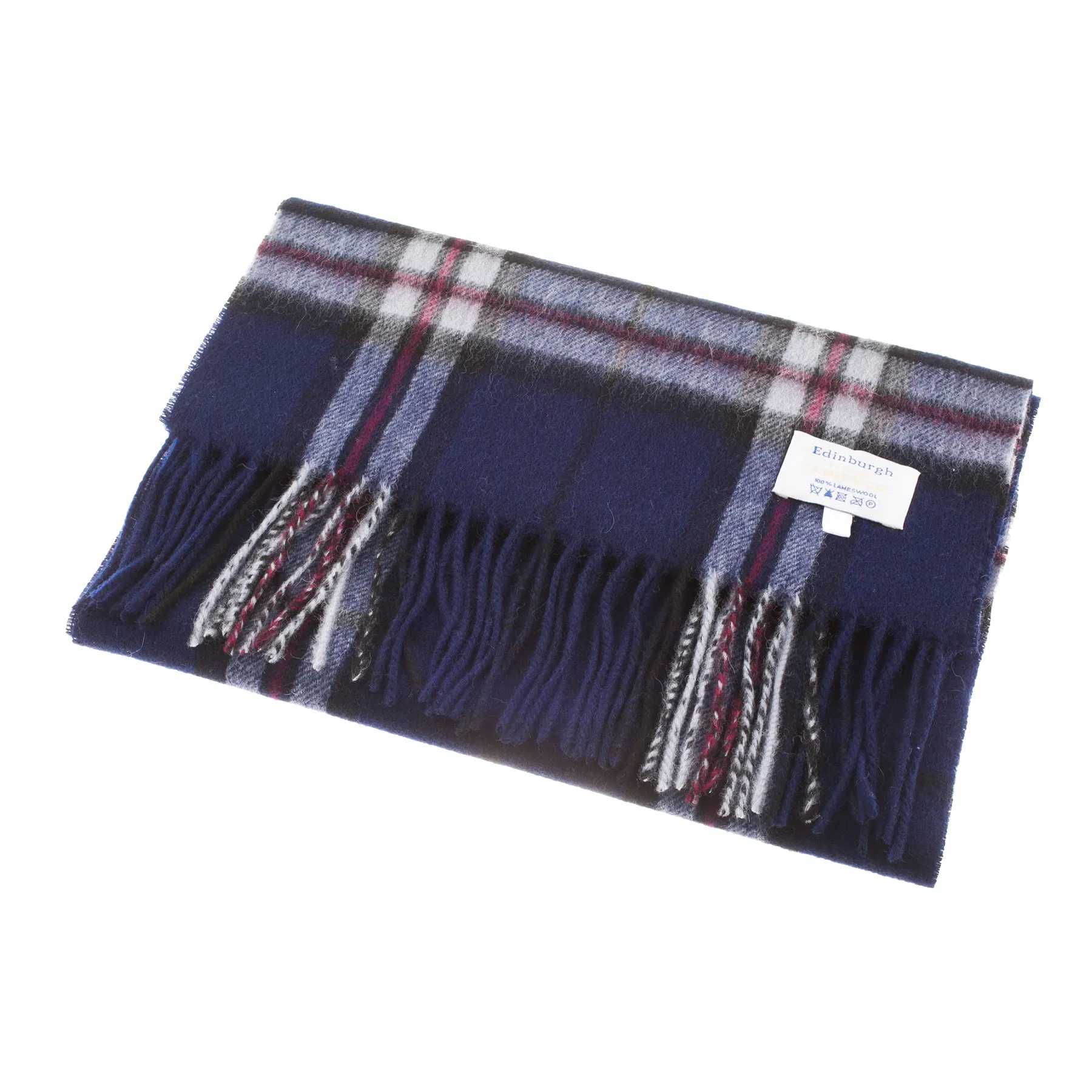 Edinburgh 100% Lambswool Scarf  Thomson Navy