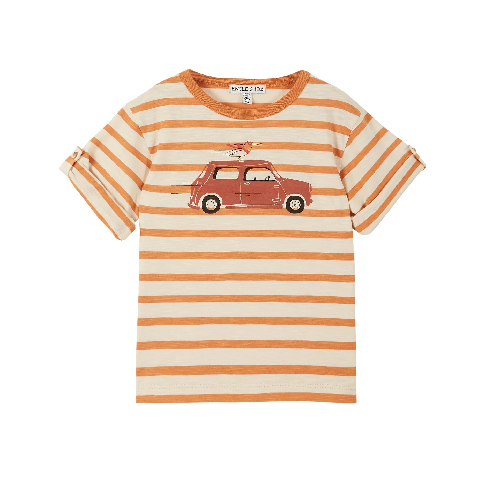 Emile et Ida Tee Shirt Ecru-mangue