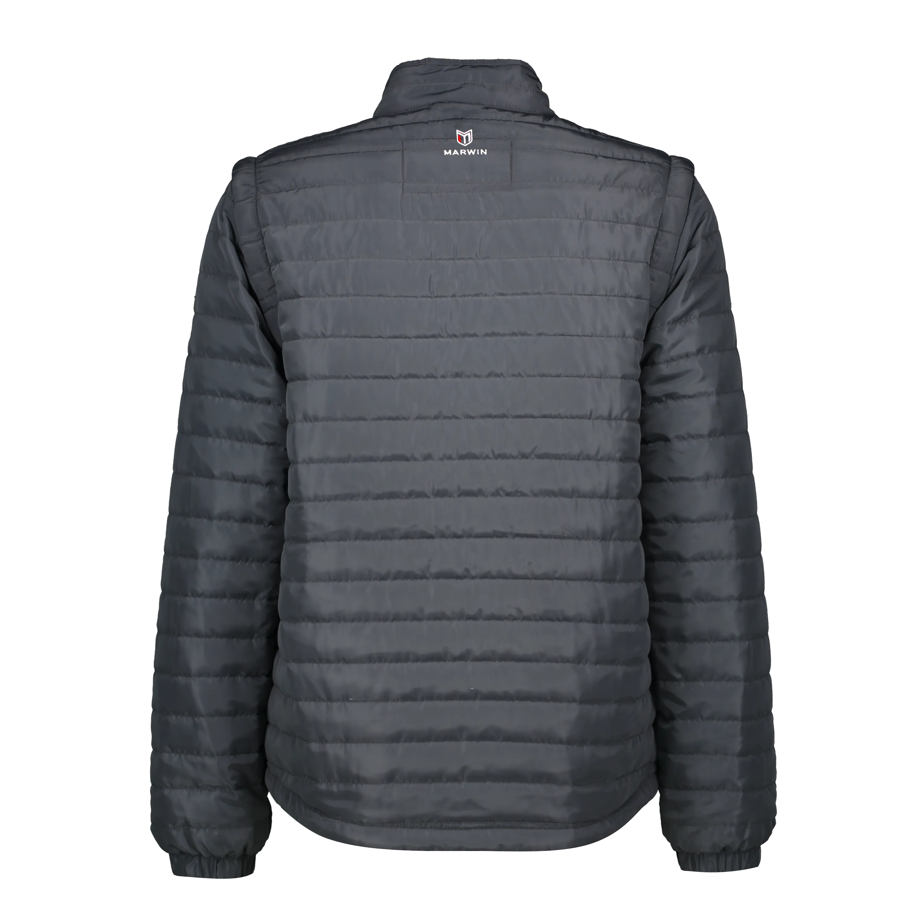 Everest Grey Men's Puffer Jacket Removable Arms