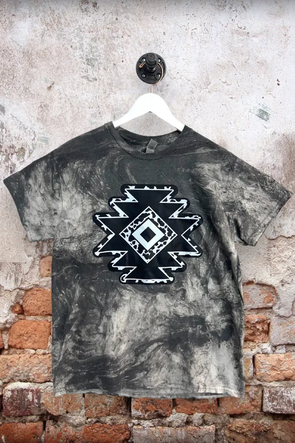 GILDAN WASH DTF AZTEC - WASHED BLACK