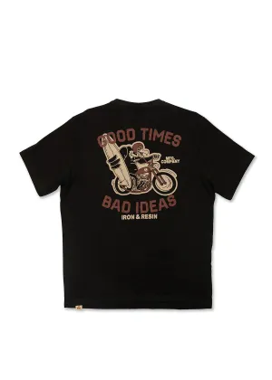 Good Times Bad Ideas Tee - Black