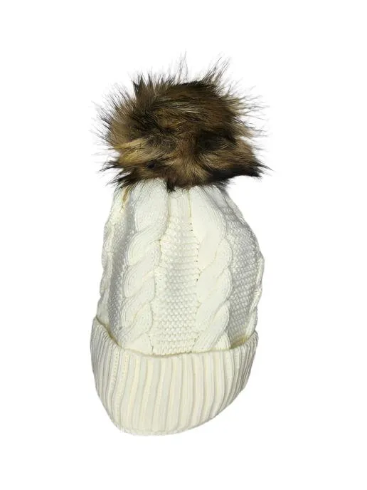 Hat  Multiple Colors  Fleece Lined With Pom pom - Toboggan