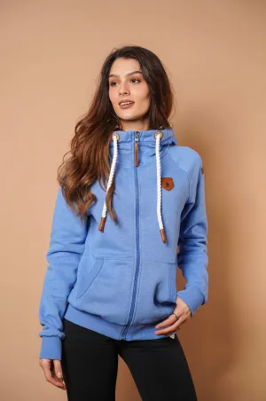 Hera Cobalt Full-Zip Hoodie