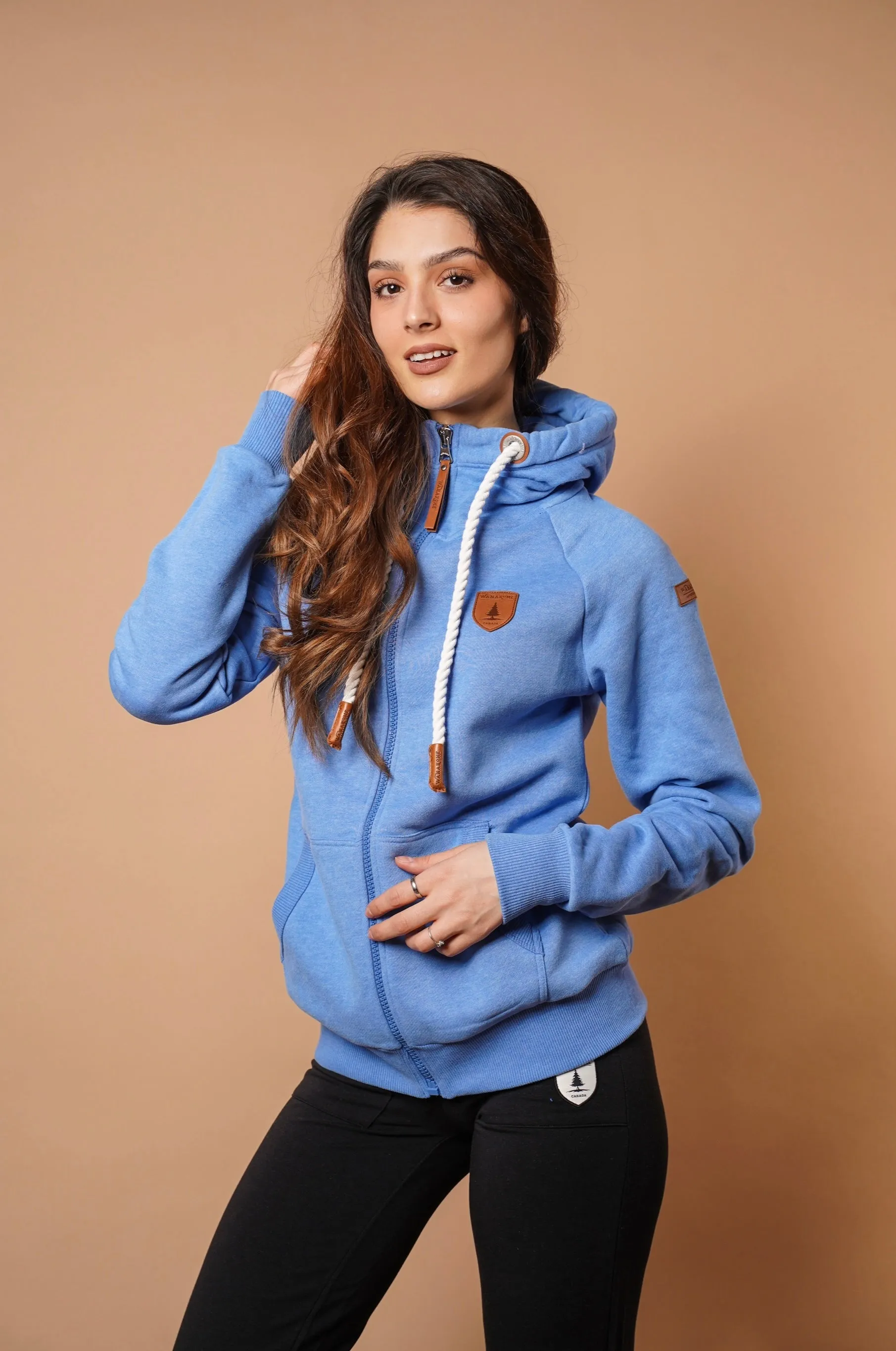 Hera Cobalt Full-Zip Hoodie