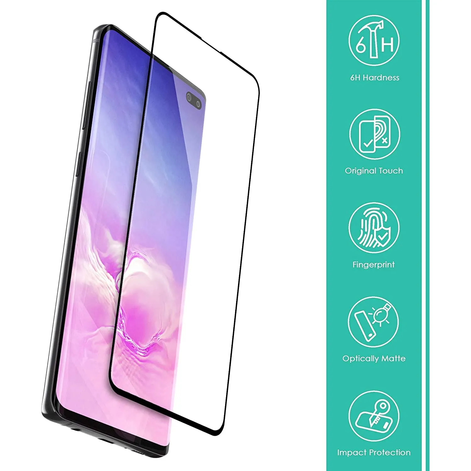 iSOUL 3 Pack Flexible Screen Protector for Samsung Galaxy S10 Plus 6.4