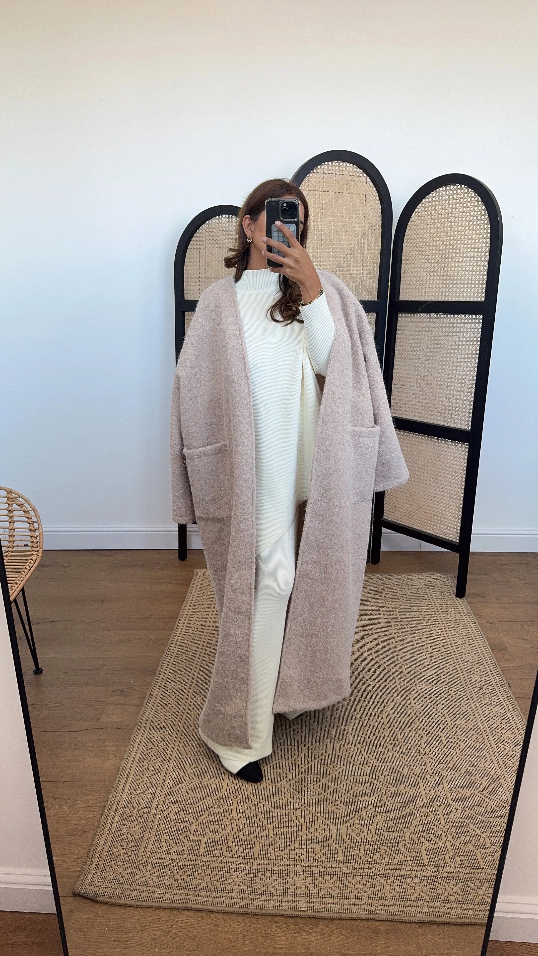 jamana coat in beige