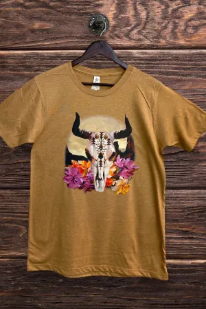 LBL DTF STEER FLORAL- ALMOND