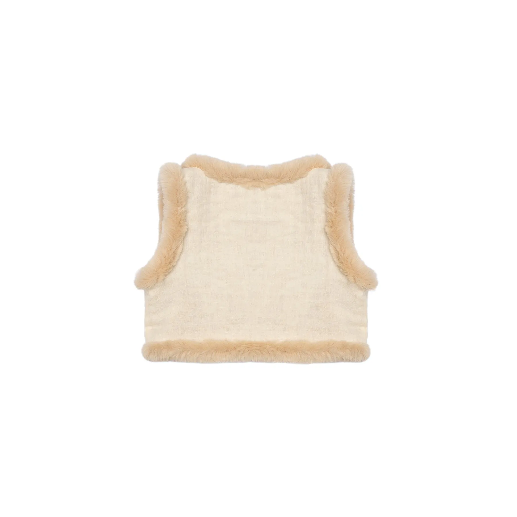 Louise Misha Reversible Vest Libra - Double Gauze - Cream