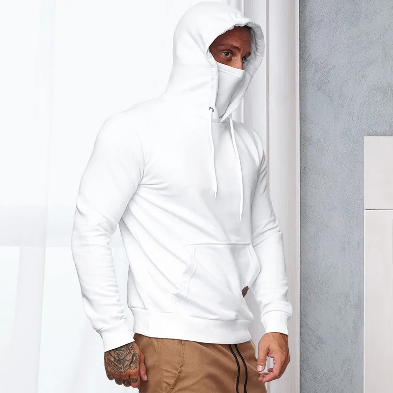 Men's Face Cover Long Sleeve Hooded