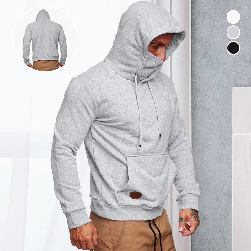 Men's Face Cover Long Sleeve Hooded