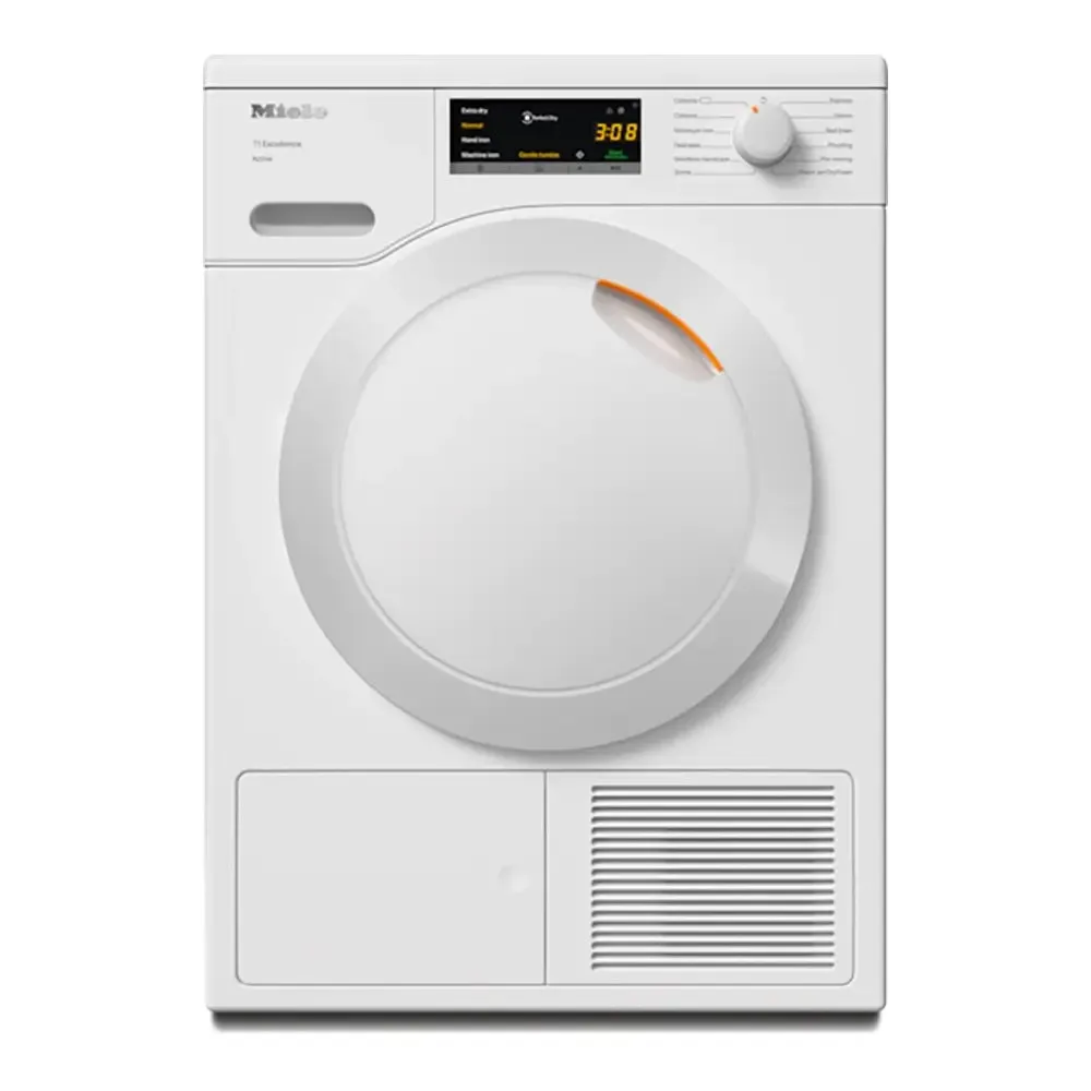 Miele TEA225WP Active 7Kg T1 Freestanding Heat Pump Dryer with A   Rating, 59.6cm Wide - Lotus White