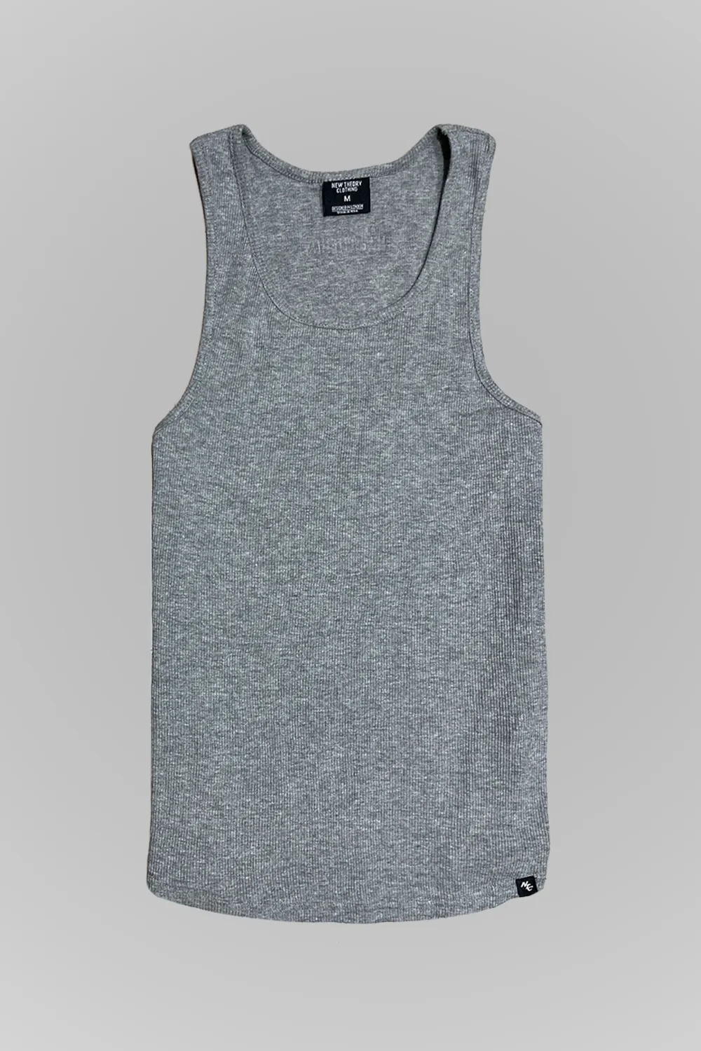 Muscle-Up Ribbed Tank - Grey