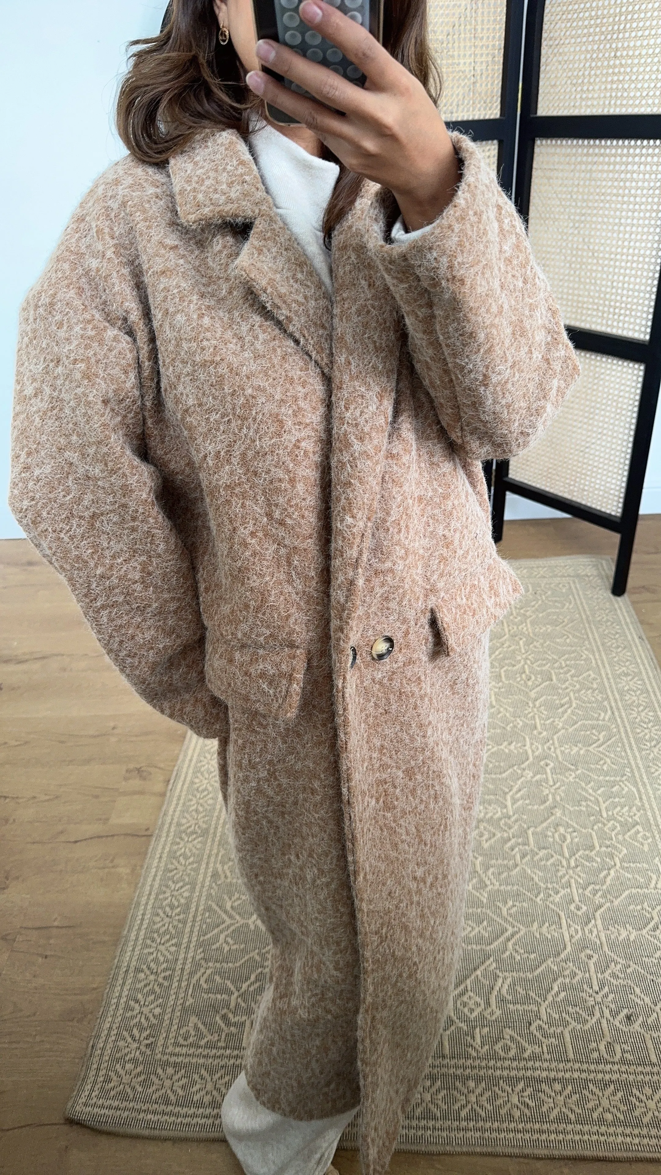 Nina coat in camel