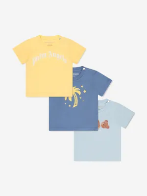 Palm Angels Baby Boys Tri-Pack T-Shirts Set in Multicolour