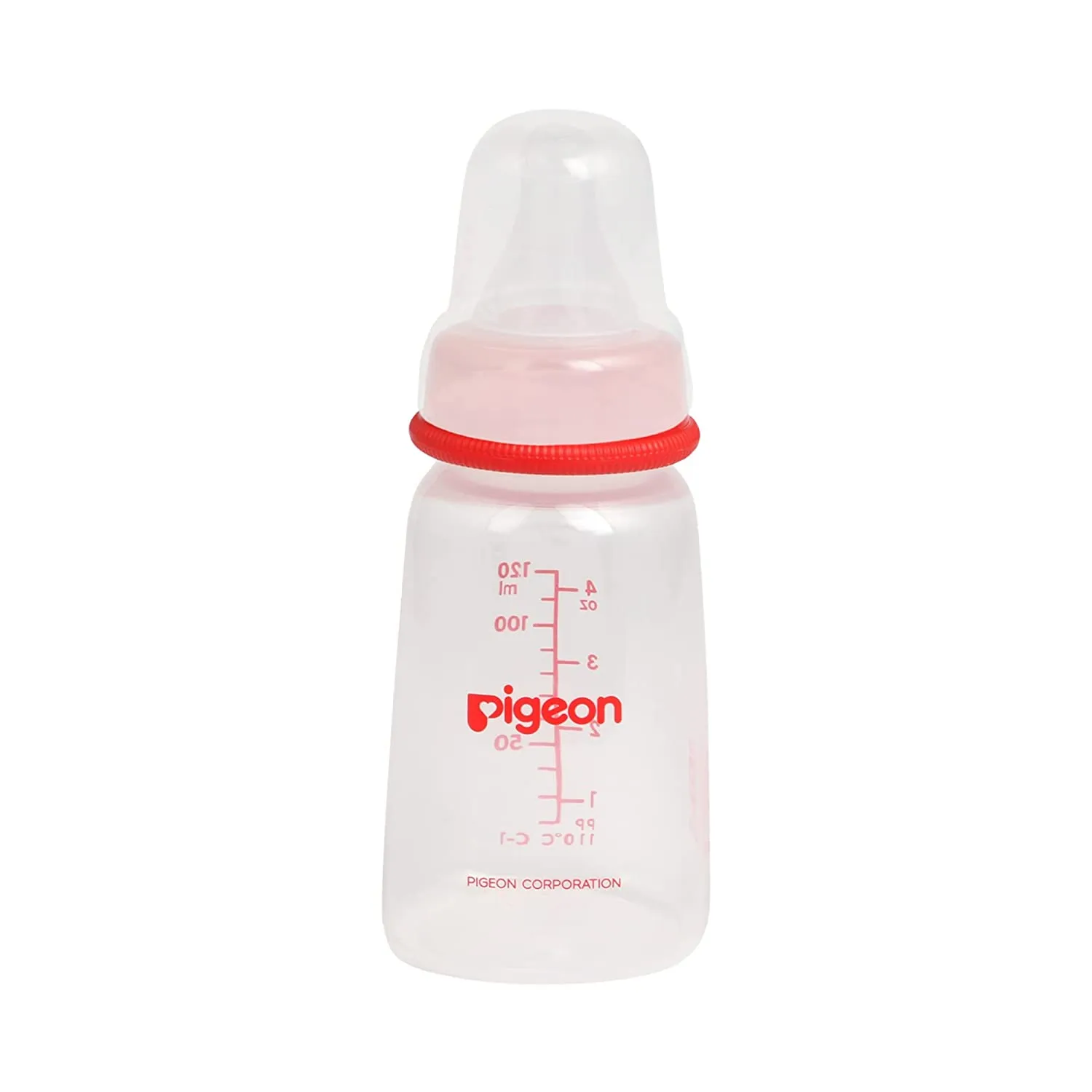 PIGEON Feeding Bottle Narrow Neck Square Base Flexible 0 m Age - 120ml