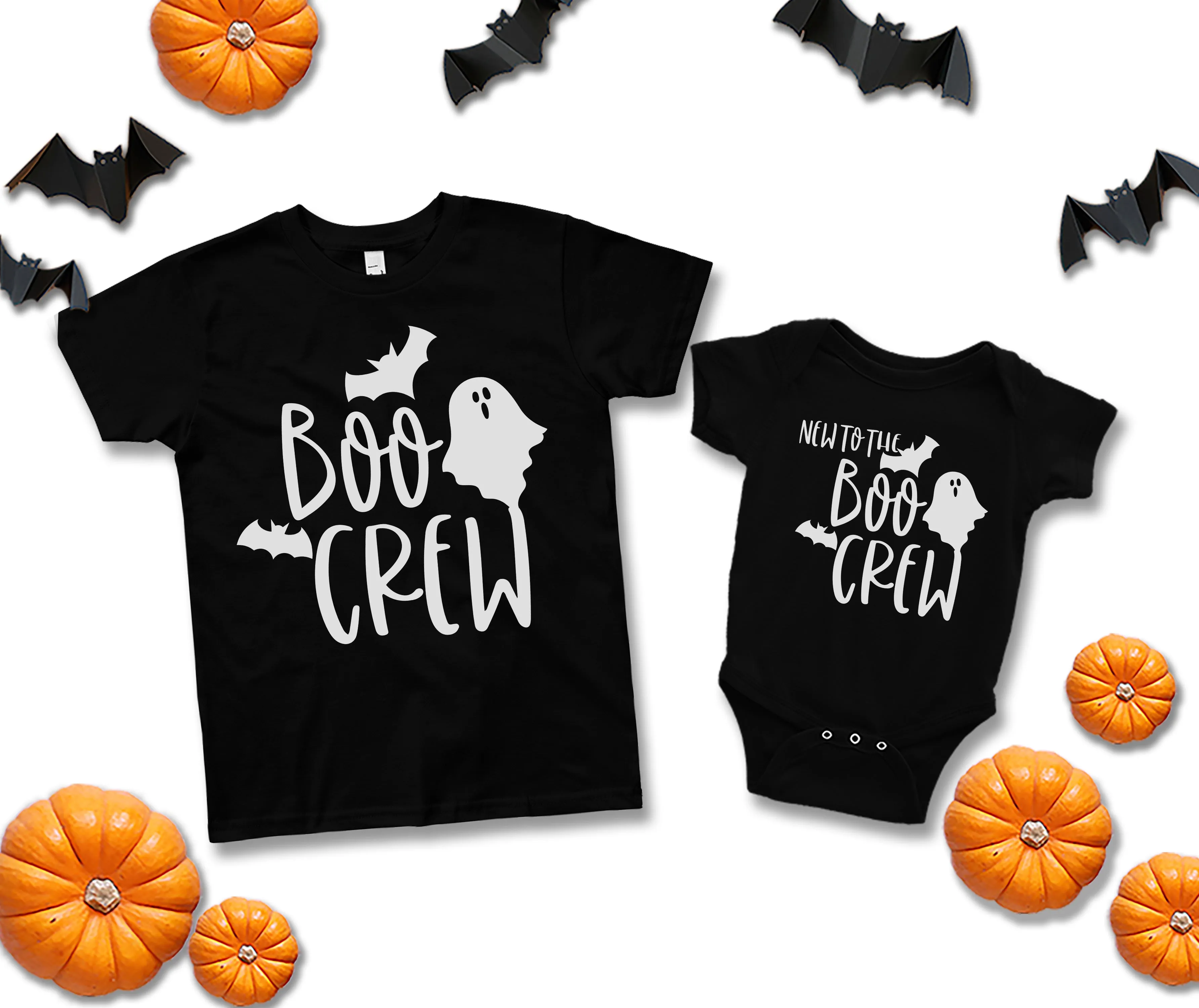 "Boo Crew" Matching Adult T-shirts For Halloween