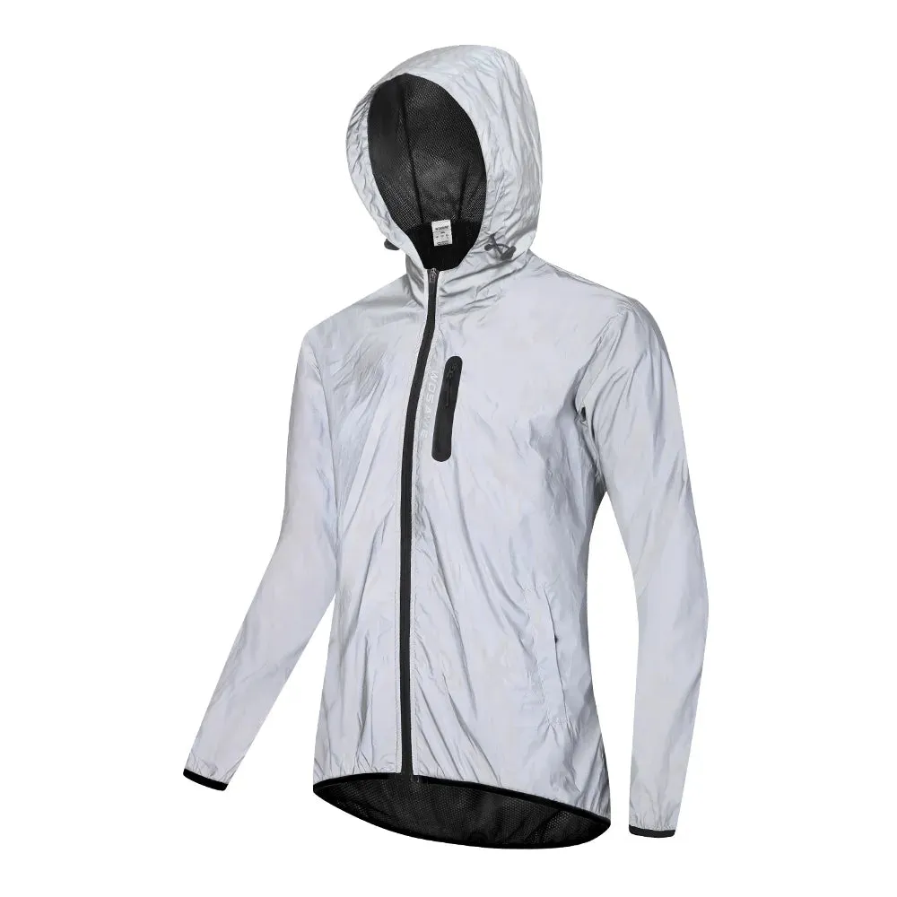 Reflective Jacket Men Autumn Winter warm windproof Long Sleeve Coat Male Trend Street Hip-hop Cycling Jackets Outerwear