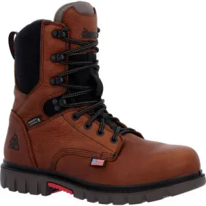 Rocky Men's Worksmart 8" WP Composite Toe Work Boot -Brown- RKK0403