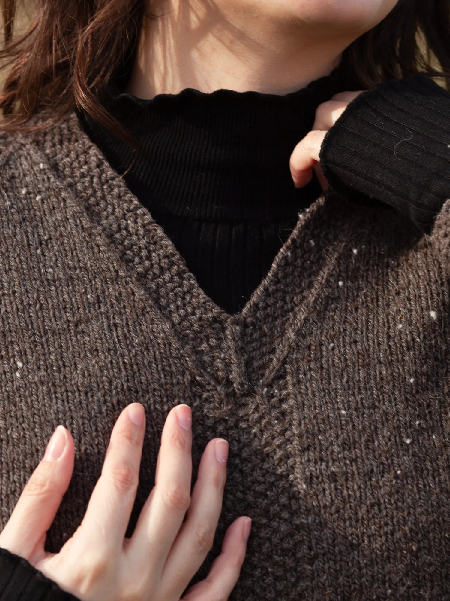 Rough Edges Pullover <br/><small>knitting pattern</small>