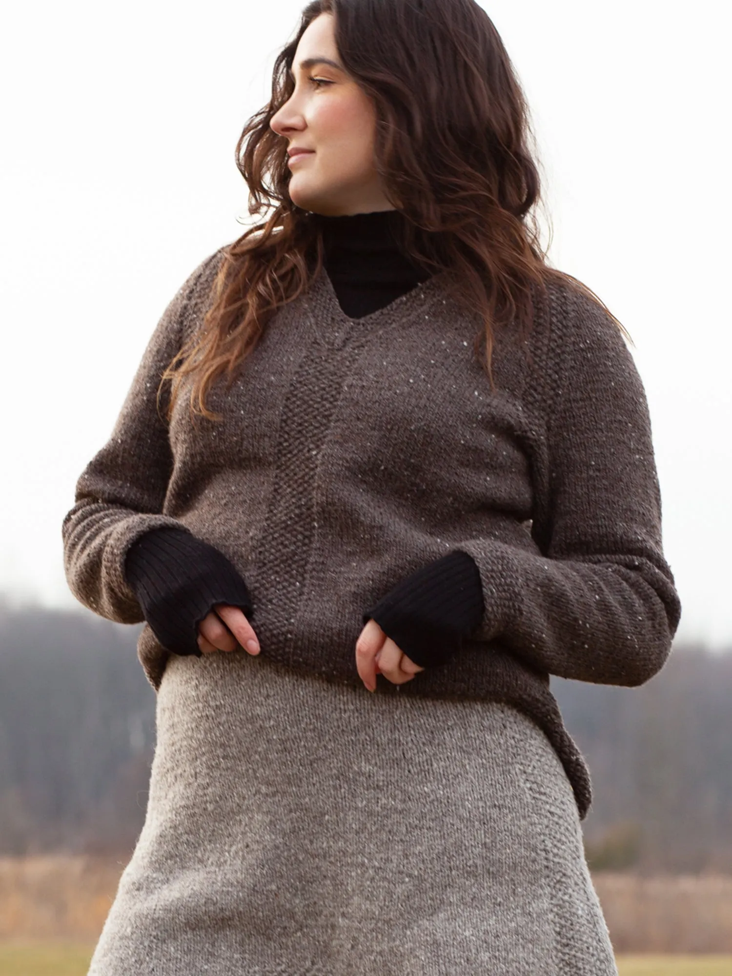 Rough Edges Pullover <br/><small>knitting pattern</small>