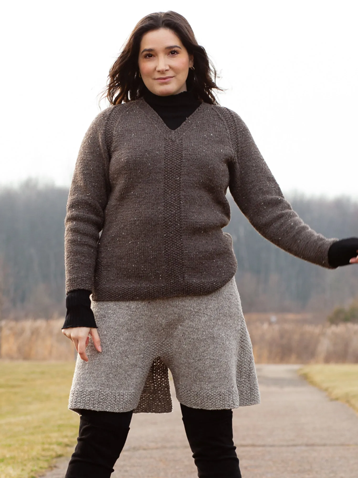 Rough Edges Pullover <br/><small>knitting pattern</small>