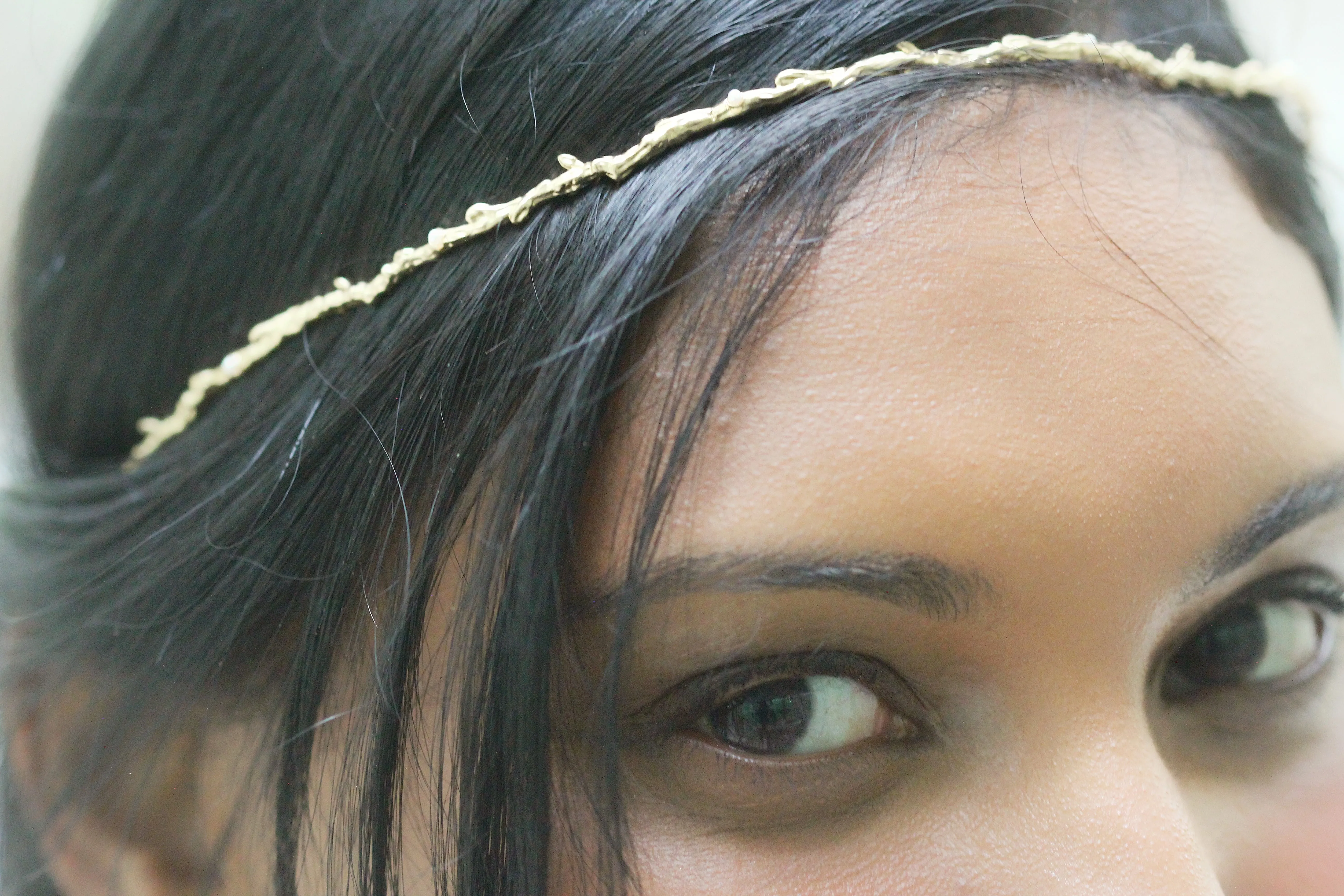 Rustic Branch with Pearls Wreath