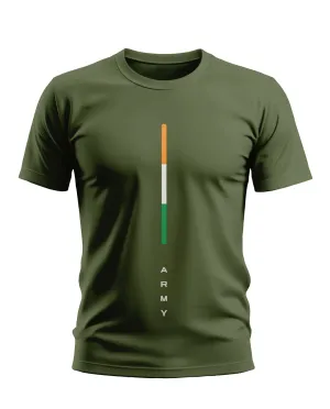 Solid Army Soft Cotton T-shirt