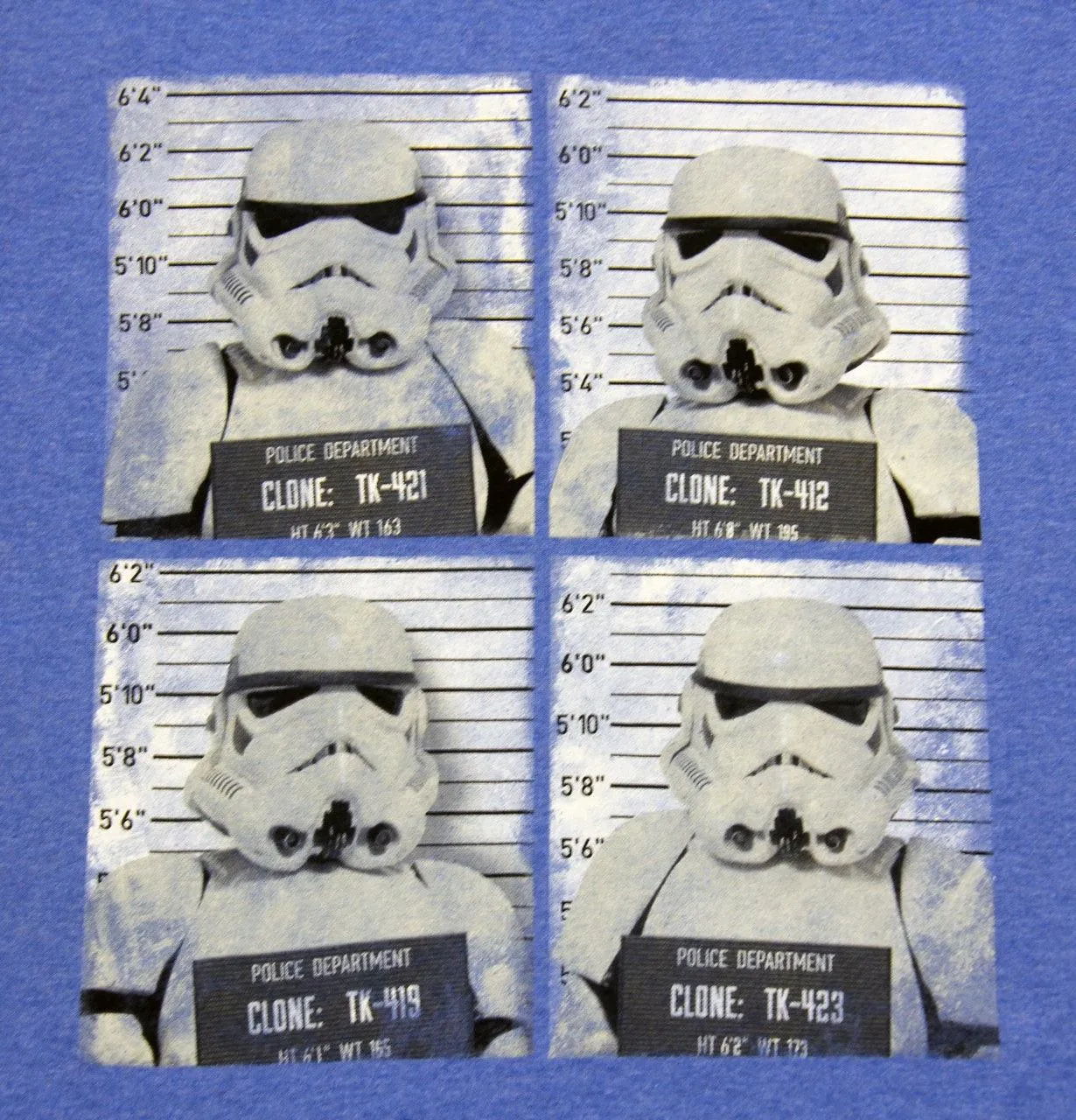 Storm Trooper Line Up Mug Shots T-shirt