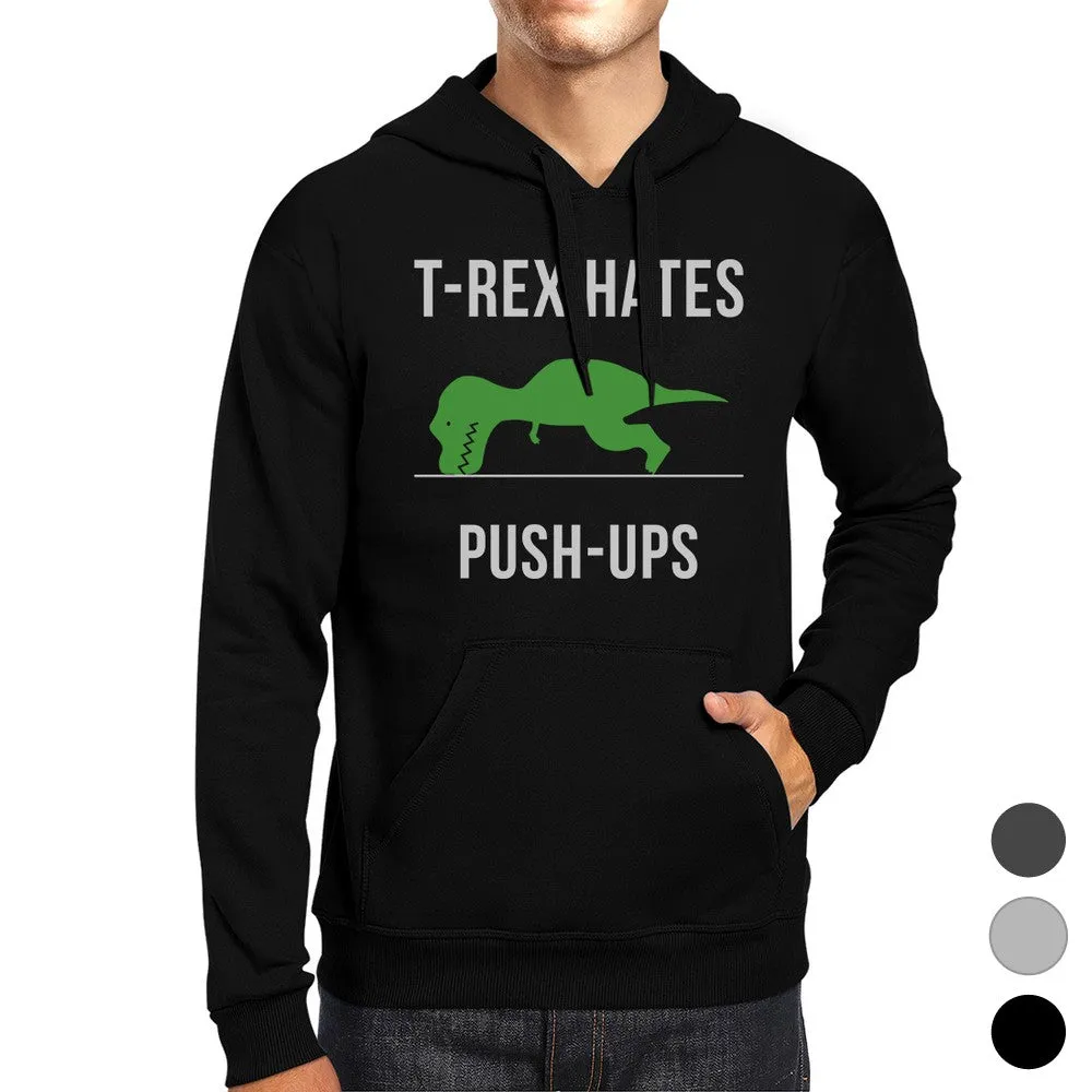 T-Rex Push Ups Unisex Pullover Hoodie