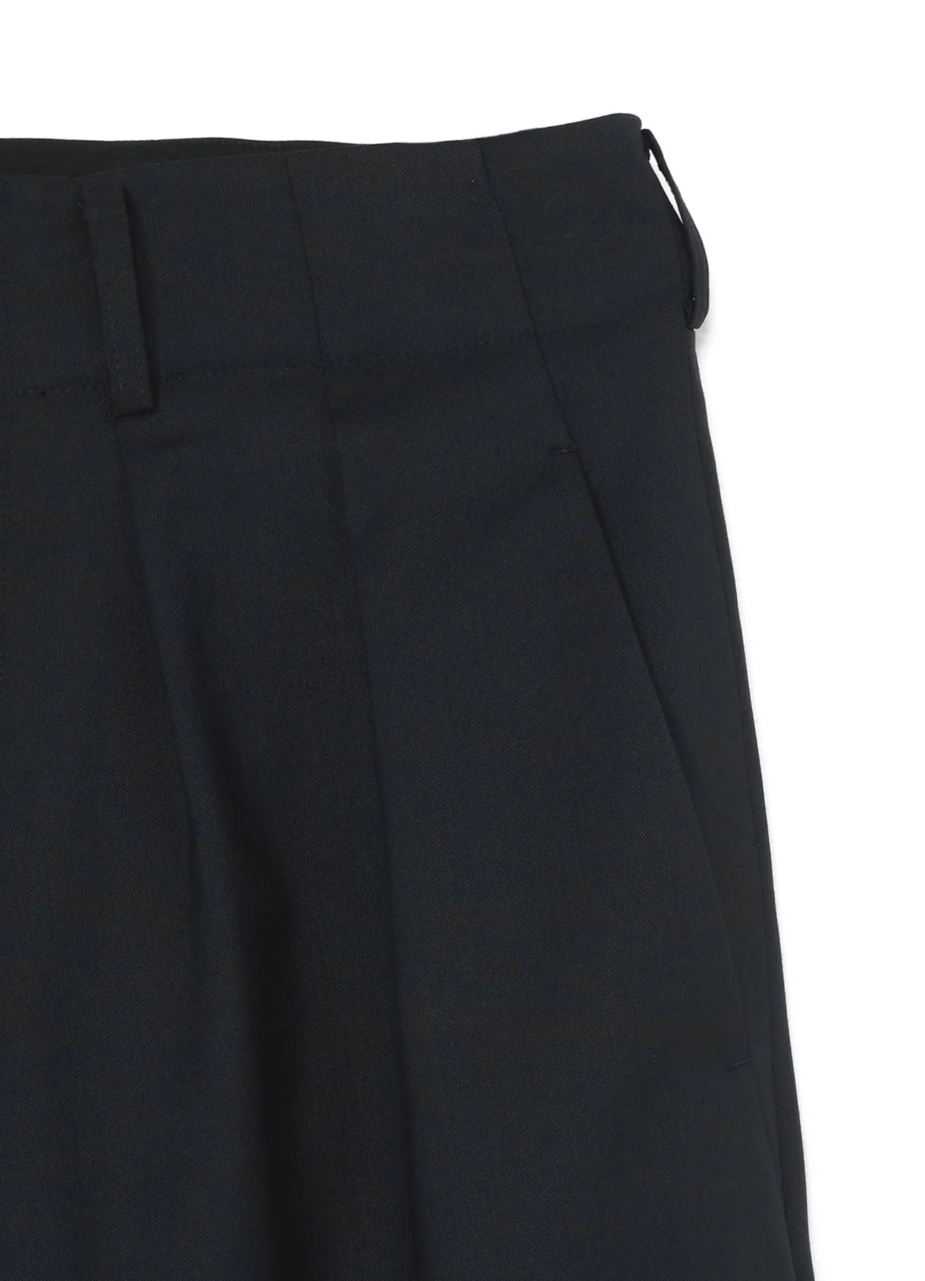 T/W GABARDINE 2-TUCK PANTS WITH HEM TIES