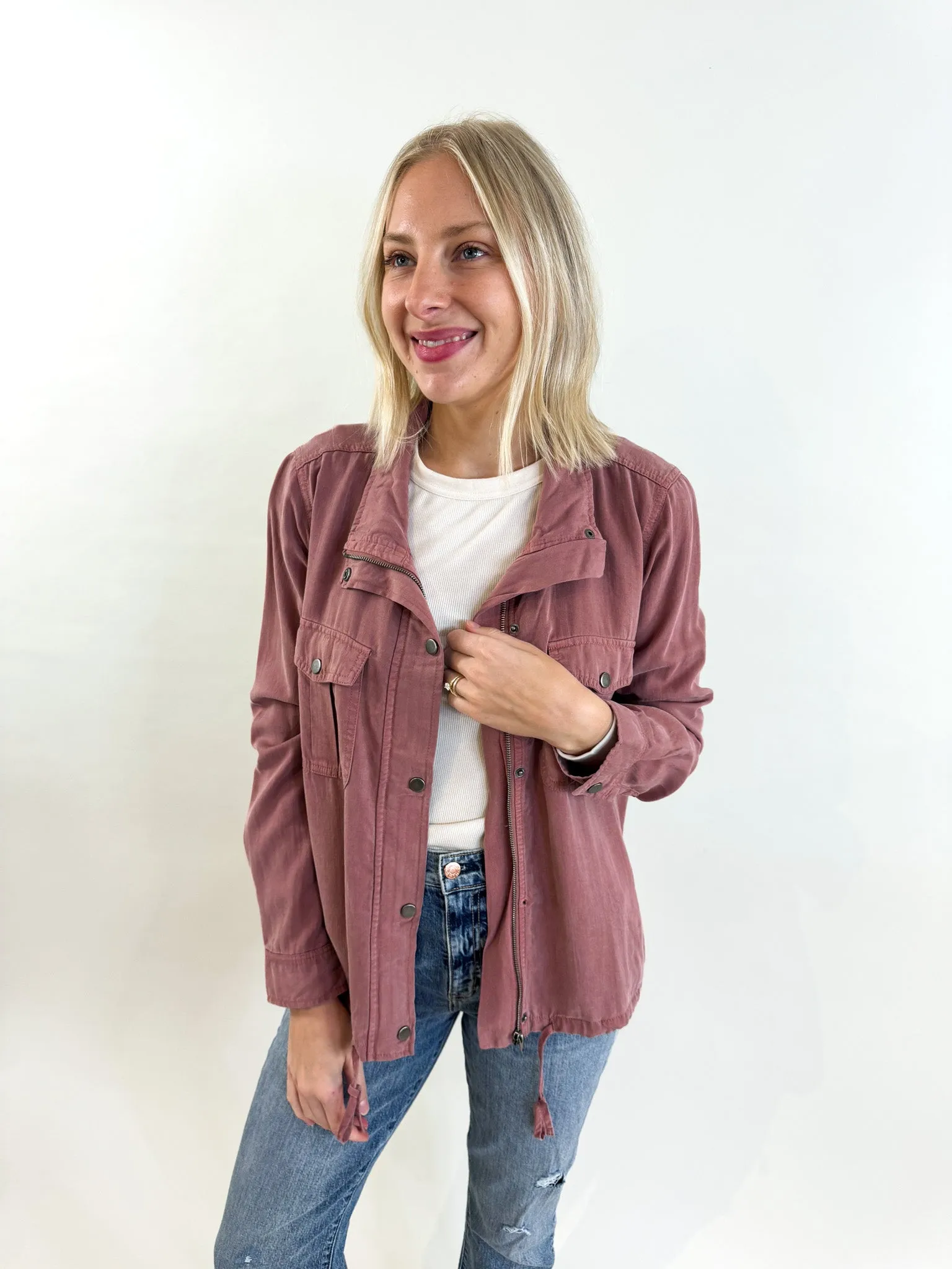 Val Zippered Utility Jacket